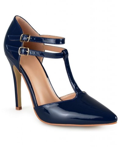 Women's Tru T-Strap Stilettos Navy $49.00 Shoes