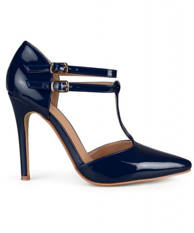 Women's Tru T-Strap Stilettos Navy $49.00 Shoes